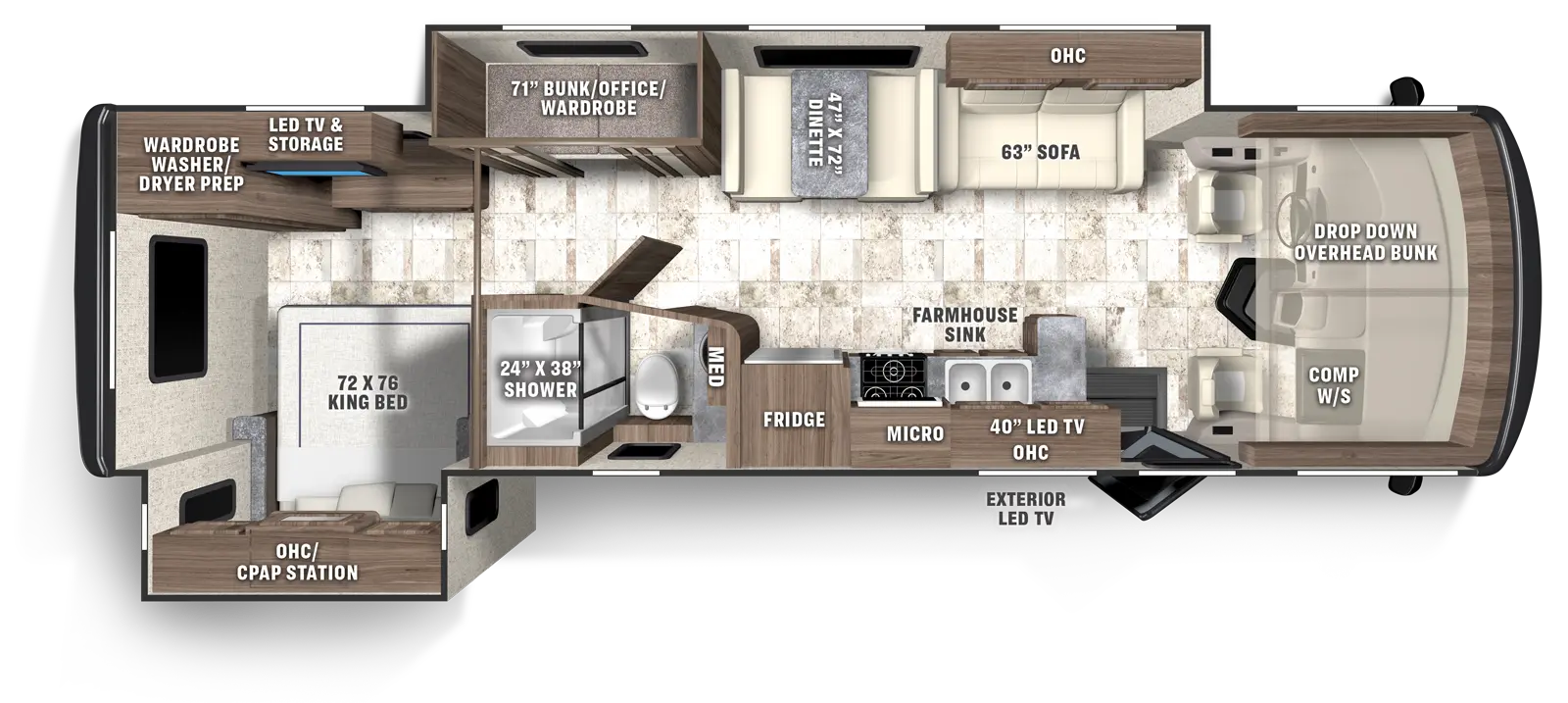 Pursuit 31ES Floorplan